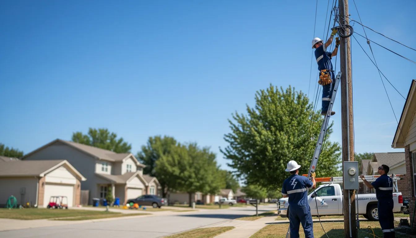 Residential electrician providing installation services in Comfrey, MN